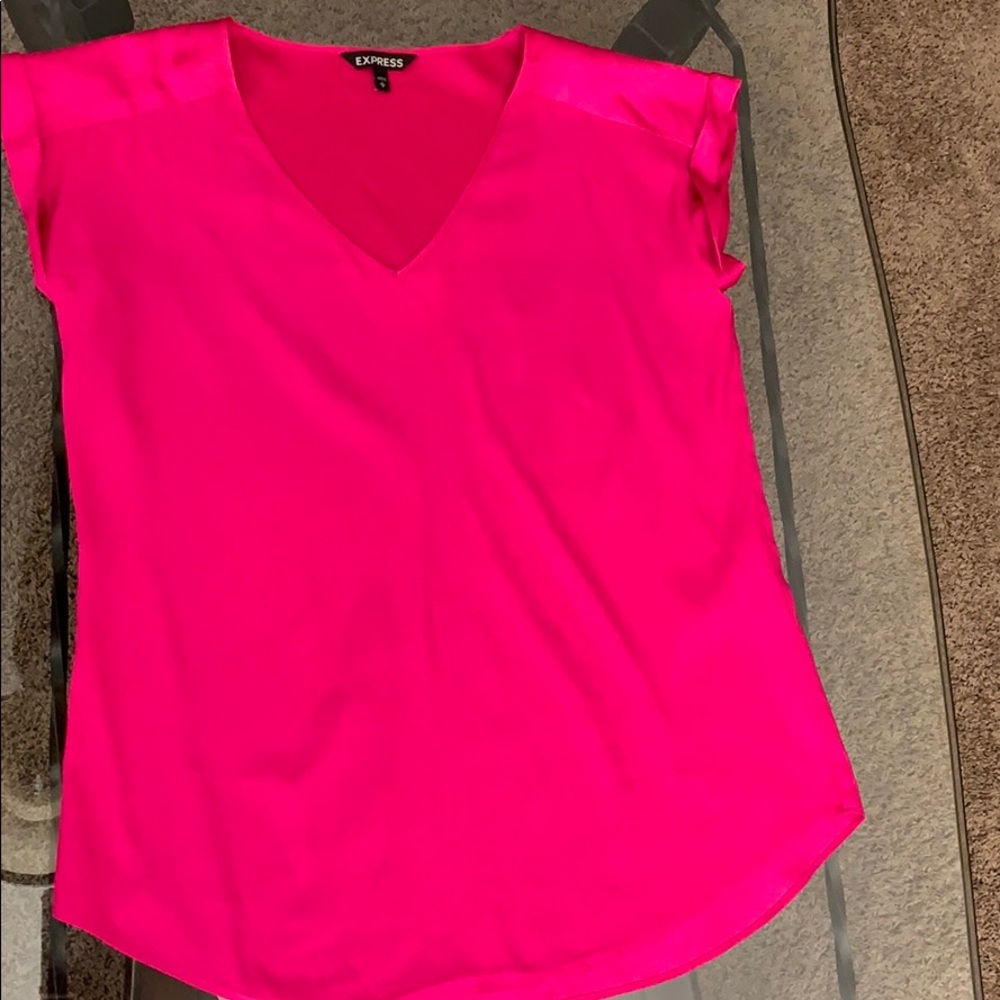 Express v neck silk blouse